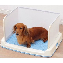 IRIS SKT-430 高身有隔狗廁所(藍色)